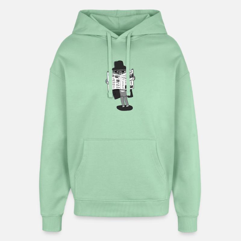 Llama Sous couverture - Sweat à capuche unisexe Stanley/Stella Oversized - jade brumeux