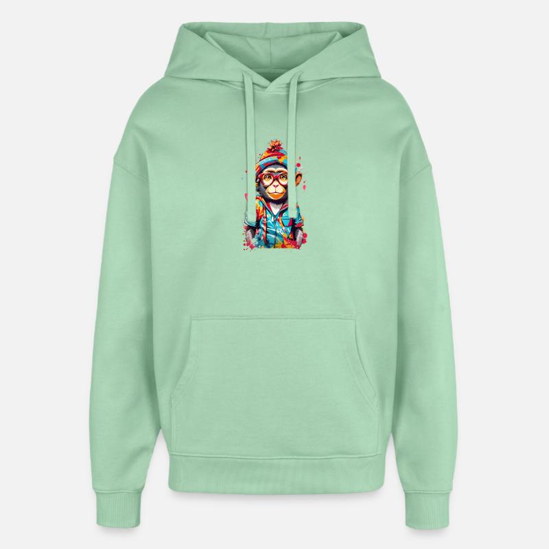 Coole Affe - Oversized Unisex Hoodie von Stanley/Stella - Nebeljade