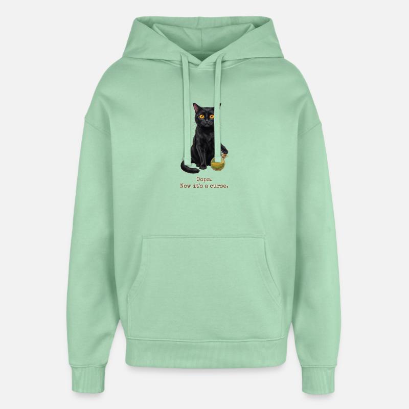 Oups, maintenant c’est une malédiction - Sweat à capuche unisexe Stanley/Stella Oversized - jade brumeux