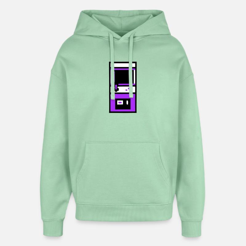 Joueur nostalgique d’arcade automate - Sweat à capuche unisexe Stanley/Stella Oversized - jade brumeux
