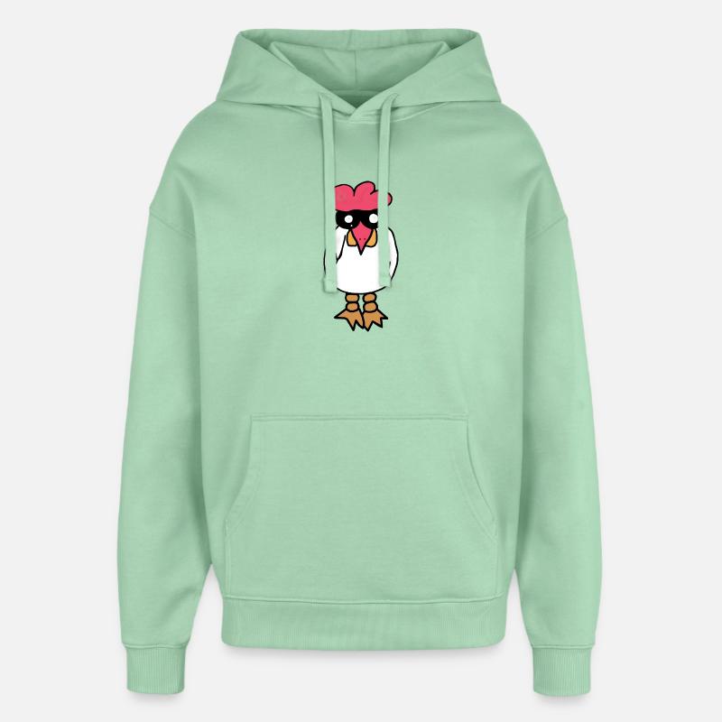 Poulet - Sweat à capuche unisexe Stanley/Stella Oversized - jade brumeux