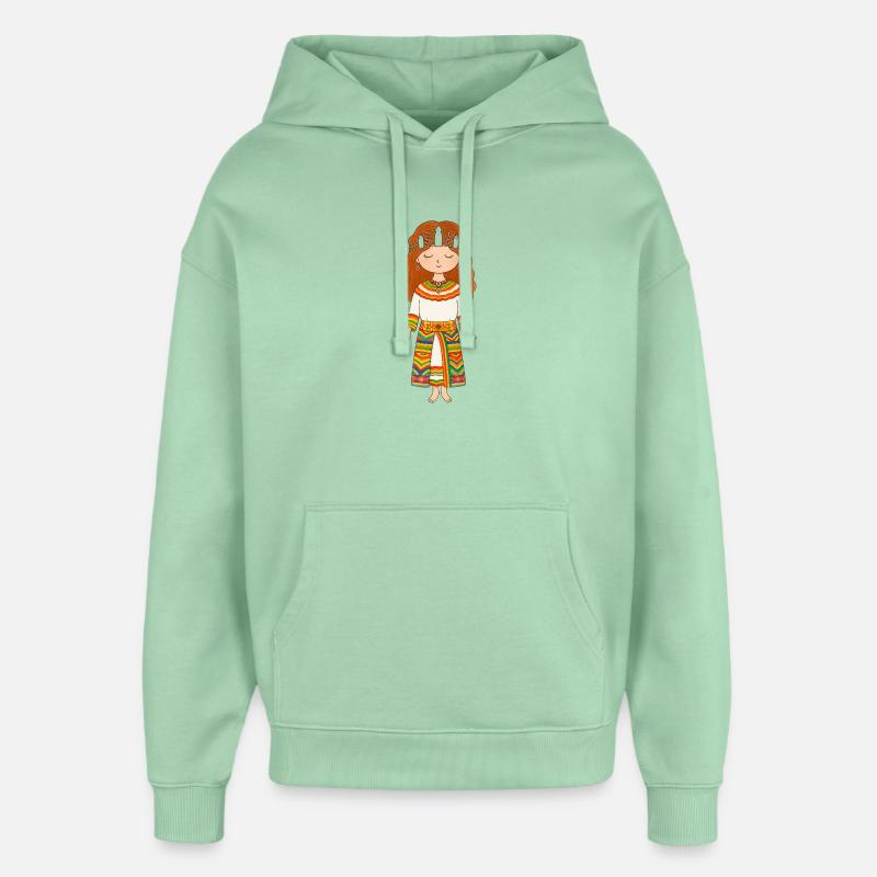 Kabyle - Sweat à capuche unisexe Stanley/Stella Oversized - jade brumeux