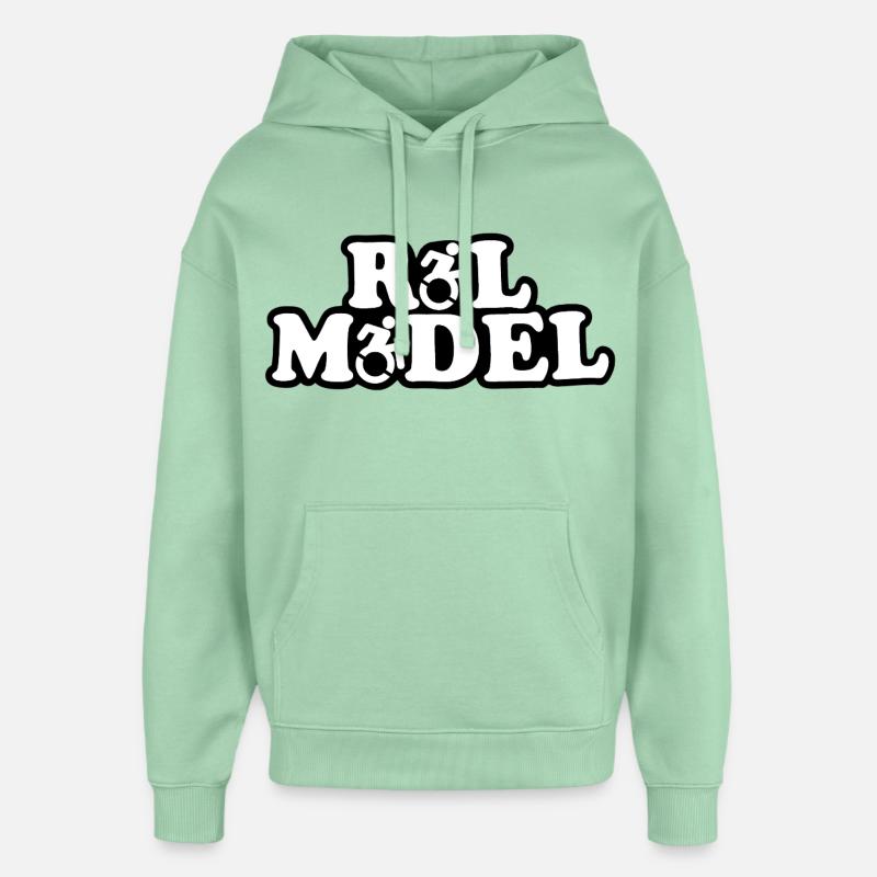 Jeder Rollstuhlnutzer ist ein Vorbild # - Oversized Unisex Hoodie von Stanley/Stella - Nebeljade