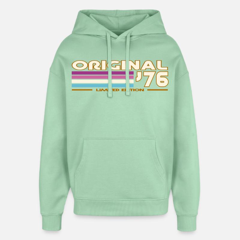 Original 76 Édition Retro - Sweat à capuche unisexe Stanley/Stella Oversized - jade brumeux