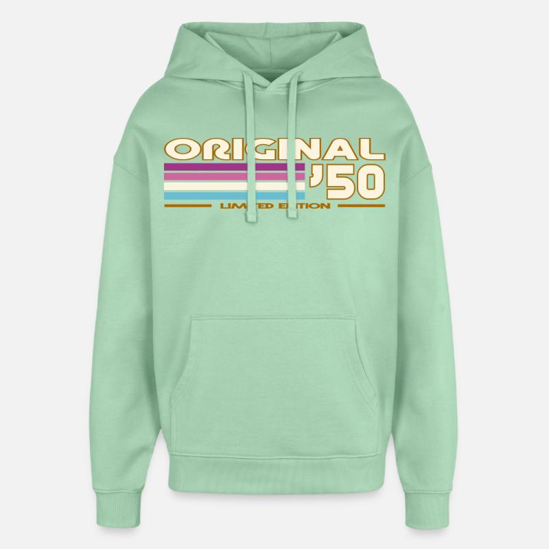 1950 - Sweat à capuche unisexe Stanley/Stella Oversized - jade brumeux