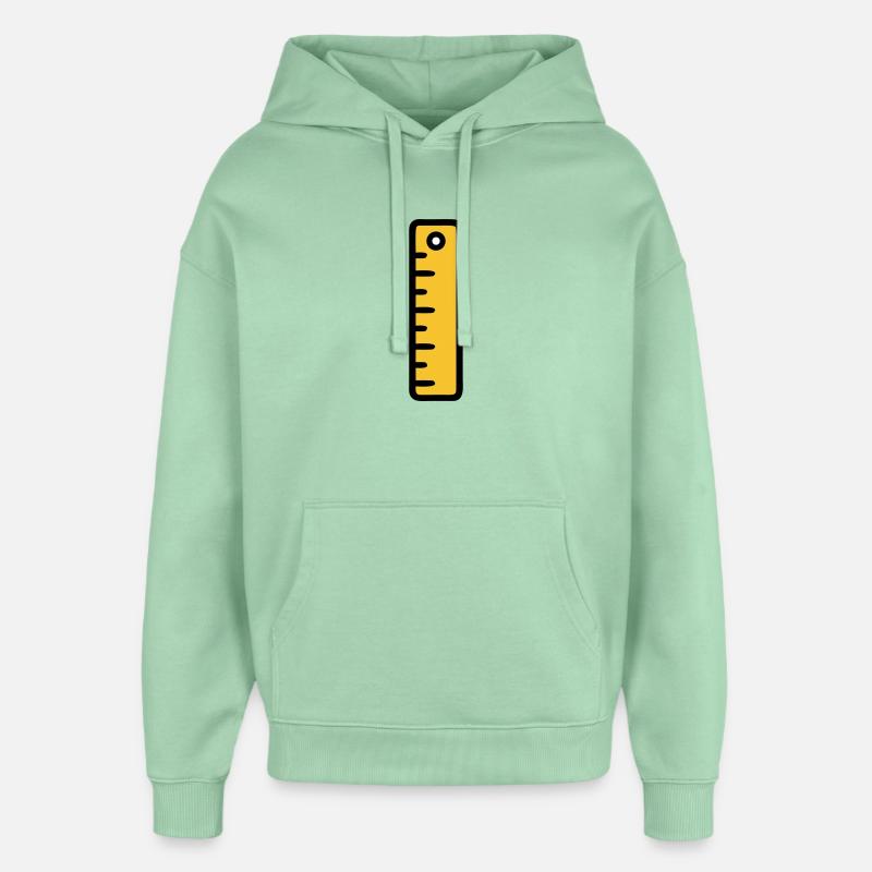 Scale Ruler Tool Office - Oversized Unisex Hoodie by Stanley/Stella - misty jade