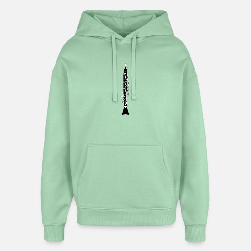 hautbois - Sweat à capuche unisexe Stanley/Stella Oversized - jade brumeux