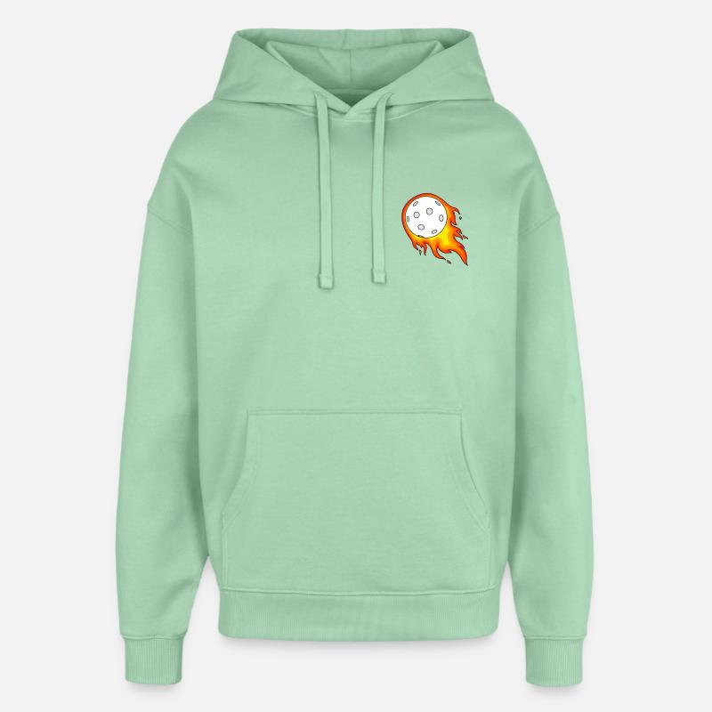 Bal unihockey si rapide qu’il brûle - Sweat à capuche unisexe Stanley/Stella Oversized - jade brumeux