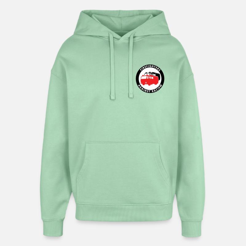 Symbole des pompiers contre le racisme - Sweat à capuche unisexe Stanley/Stella Oversized - jade brumeux