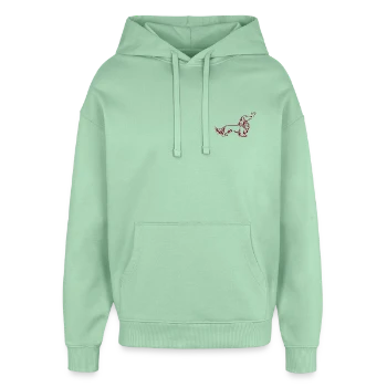 Langhaardackel-Hoodie im Oversized-Schnitt