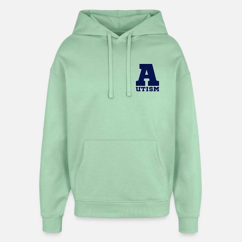 Autisme - Sweat à capuche unisexe Stanley/Stella Oversized - jade brumeux
