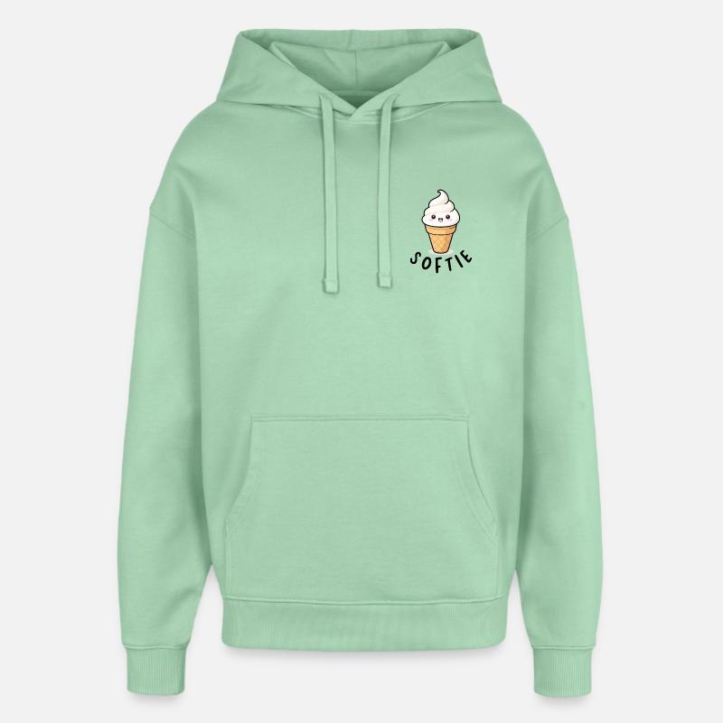 Softie Softeis Lover Eiscreme Icon Geschenk - Oversized Unisex Hoodie by Stanley/Stella - misty jade
