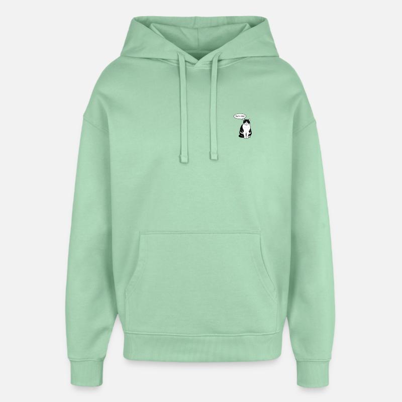 Sei in ritardo - Stanley/Stella Oversized Felpa con cappuccio unisex - giada nebbiosa