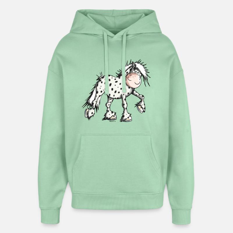 Mignon Knabstrup - Sweat à capuche unisexe Stanley/Stella Oversized - jade brumeux