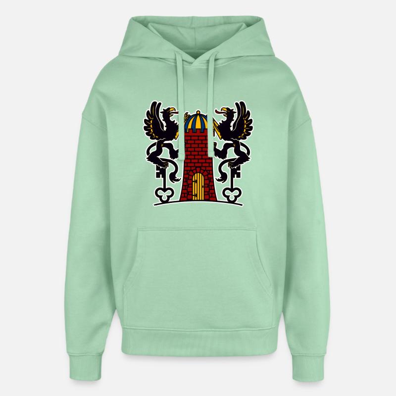 Wolgast - Sweat à capuche unisexe Stanley/Stella Oversized - jade brumeux