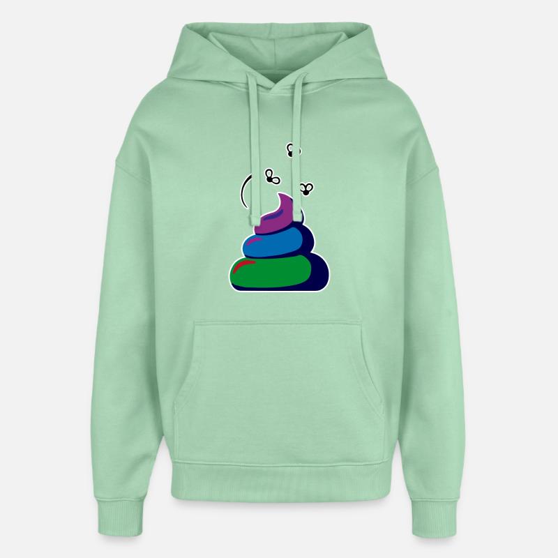 Merde - Sweat à capuche unisexe Stanley/Stella Oversized - jade brumeux