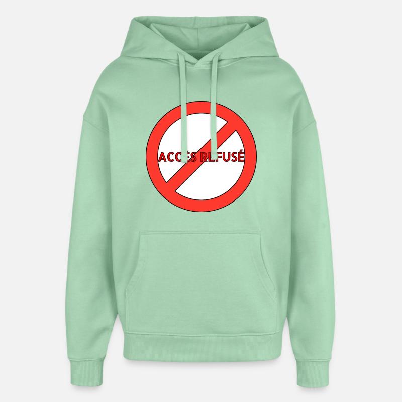 LE SYSTÈME - Sweat à capuche unisexe Stanley/Stella Oversized - jade brumeux