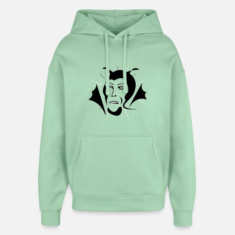 Diable - Sweat à capuche unisexe Stanley/Stella Oversized - jade brumeux