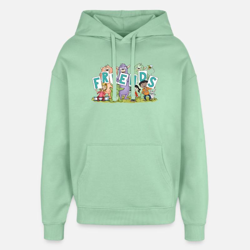 amis - Sweat à capuche unisexe Stanley/Stella Oversized - jade brumeux