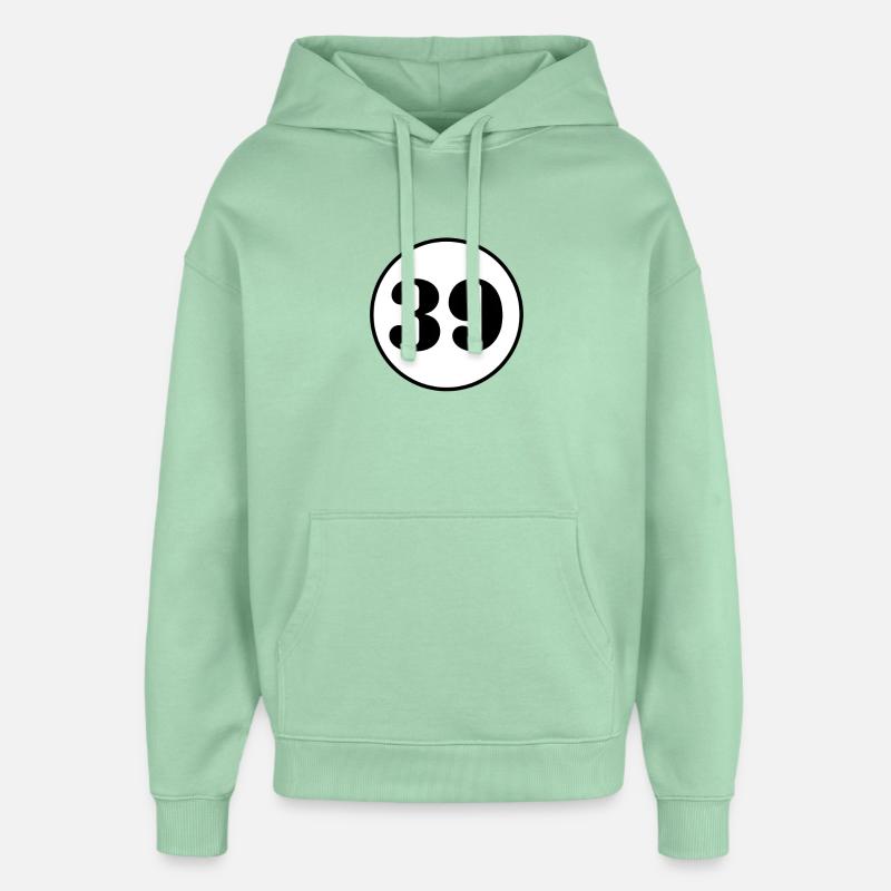 NUMÉRO 39 trente-neuf cadeau d'anniversaire - Sweat à capuche unisexe Stanley/Stella Oversized - jade brumeux