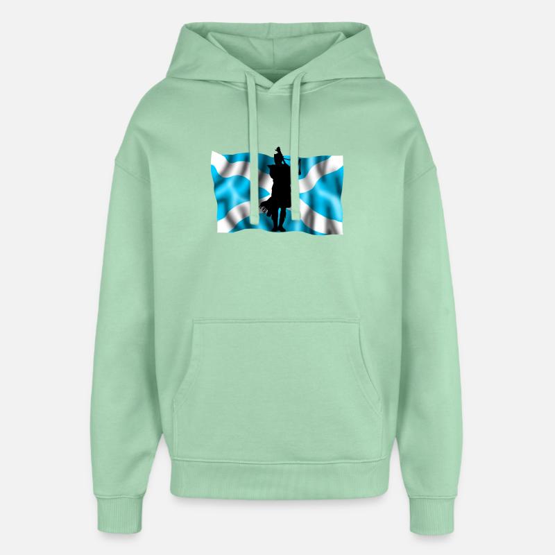 ecosse - Sweat à capuche unisexe Stanley/Stella Oversized - jade brumeux