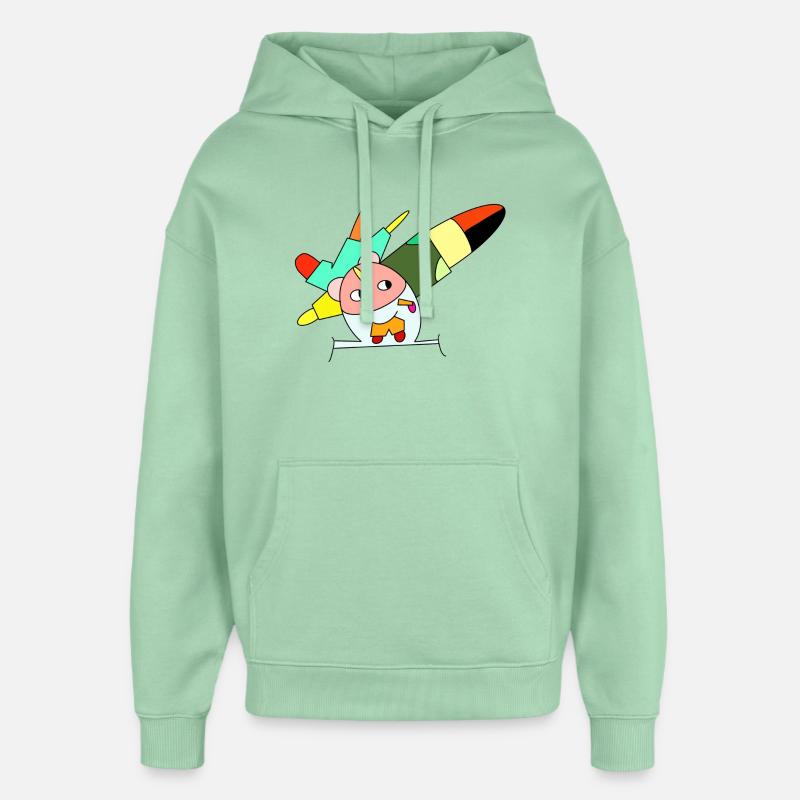 Une classe à part - Sweat à capuche unisexe Stanley/Stella Oversized - jade brumeux