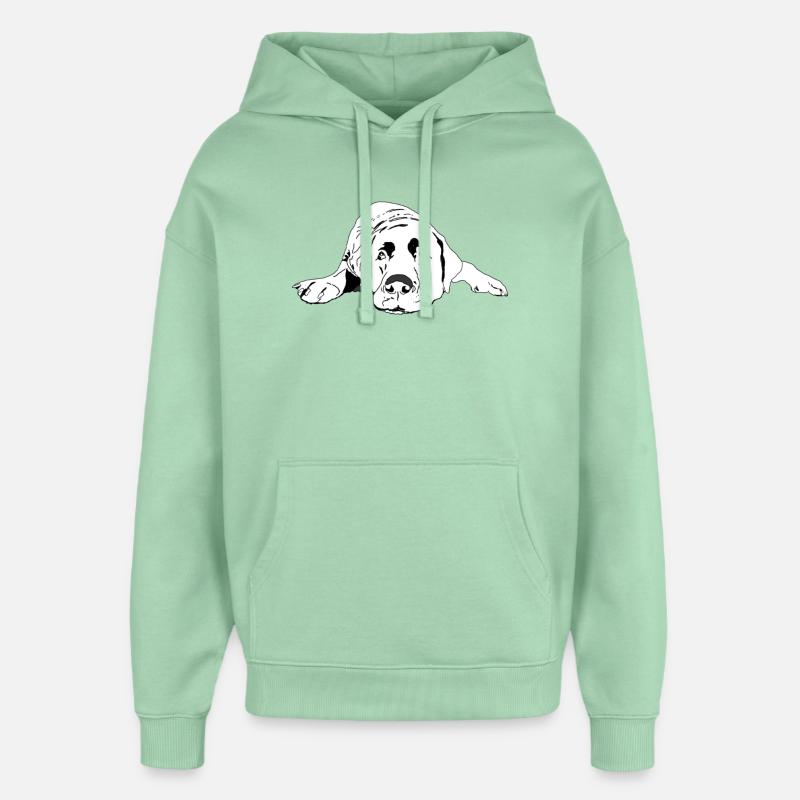 Labrador - Sweat à capuche unisexe Stanley/Stella Oversized - jade brumeux