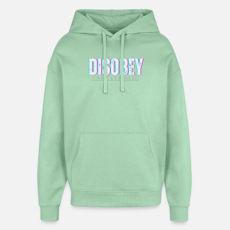 DÉSOBÉIR - LE LIVE 2 - Sweat à capuche unisexe Stanley/Stella Oversized - jade brumeux