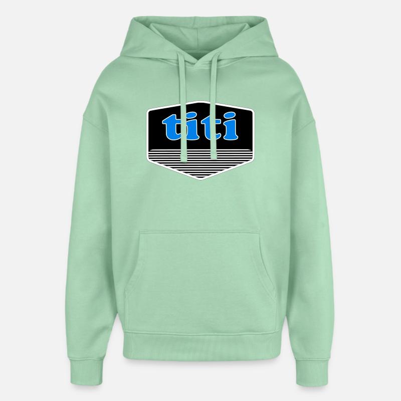 Springaffe - Oversized Unisex Hoodie von Stanley/Stella - Nebeljade