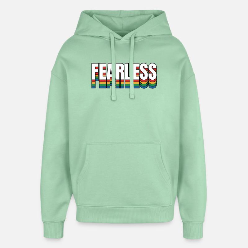 Intrépide - Sweat à capuche unisexe Stanley/Stella Oversized - jade brumeux