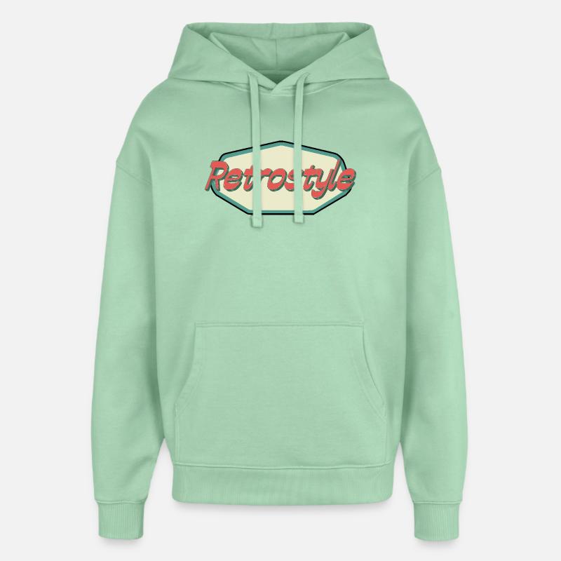 Retrostyle - Sweat à capuche unisexe Stanley/Stella Oversized - jade brumeux