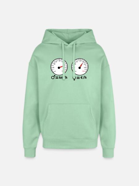 Sportlich und sparsam - Oversized Unisex Hoodie von Stanley/Stella - Nebeljade