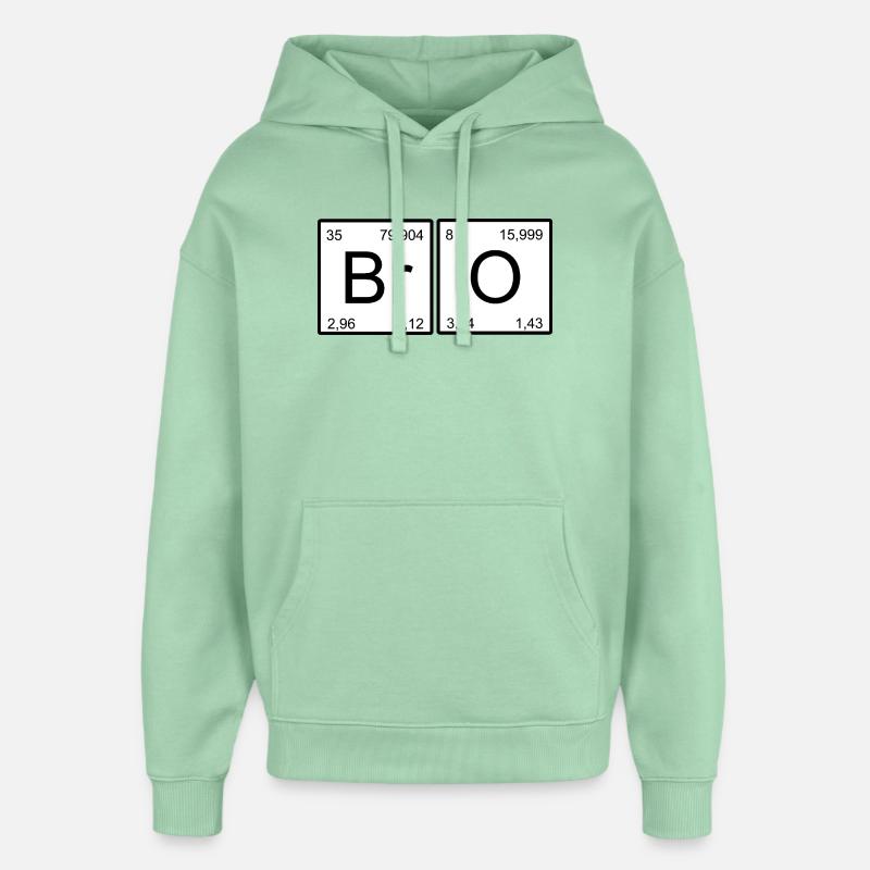 BrO Element Design Chimie - Sweat à capuche unisexe Stanley/Stella Oversized - jade brumeux