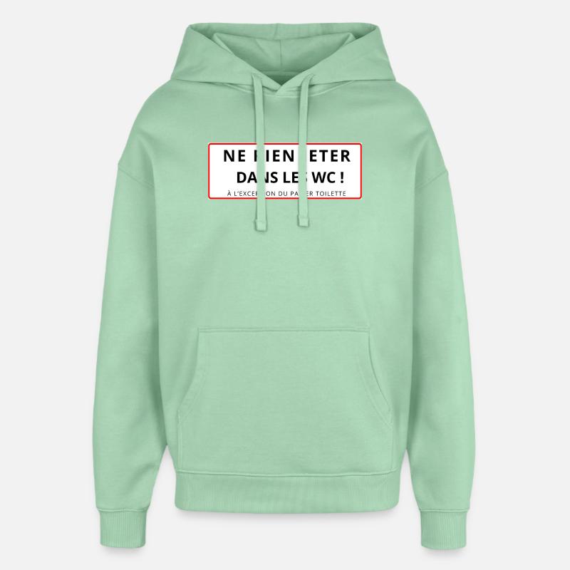 WC - Sweat à capuche unisexe Stanley/Stella Oversized - jade brumeux