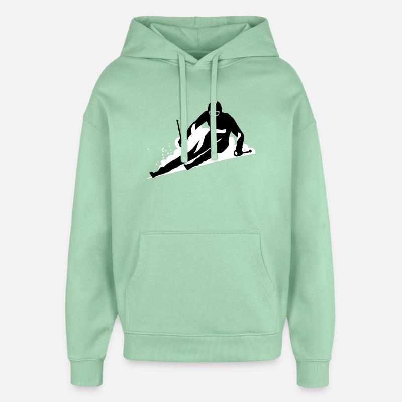 Ski - Sweat à capuche unisexe Stanley/Stella Oversized - jade brumeux