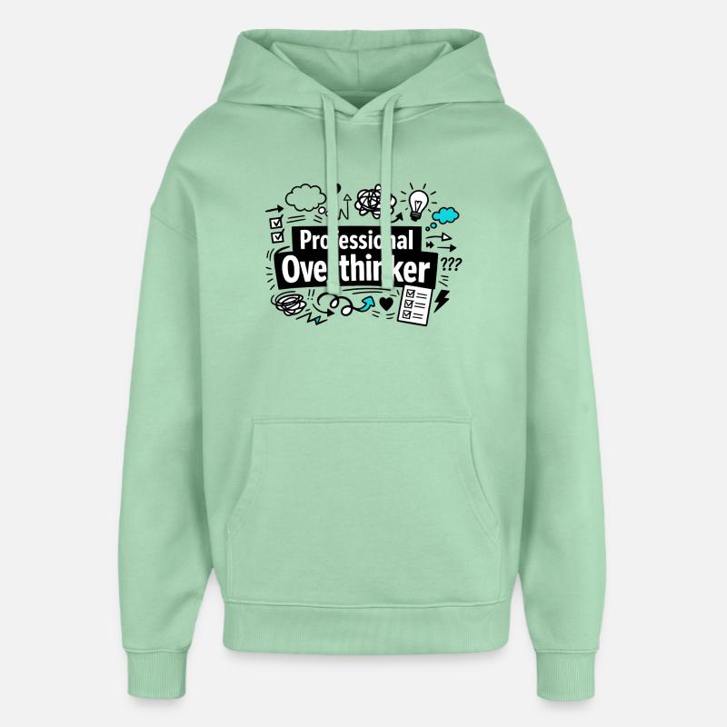 Réfléchisseur professionnel - Sweat à capuche unisexe Stanley/Stella Oversized - jade brumeux