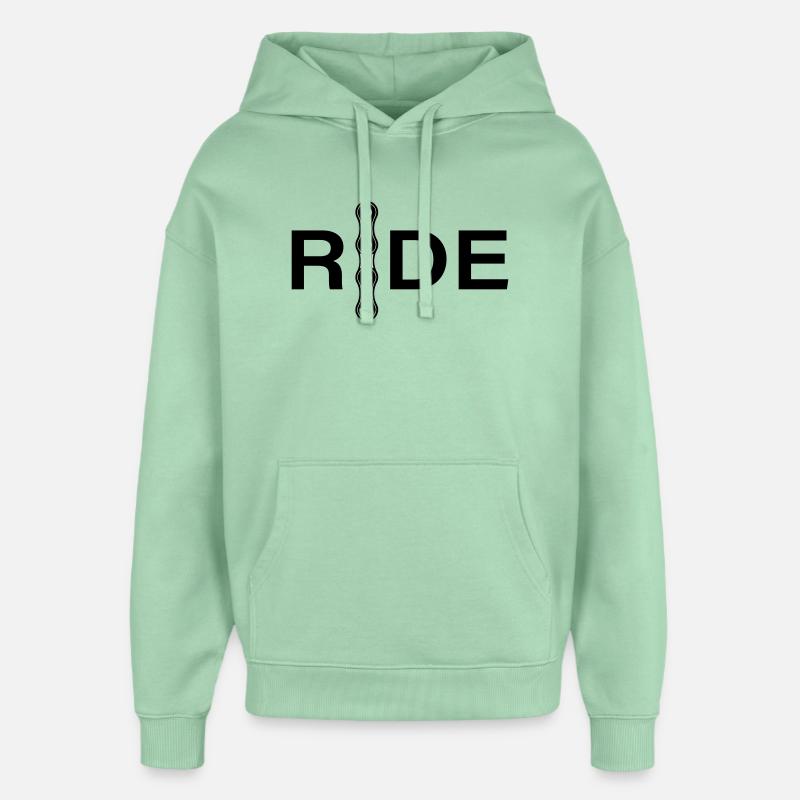 Conception minimale des chaînes - Sweat à capuche unisexe Stanley/Stella Oversized - jade brumeux