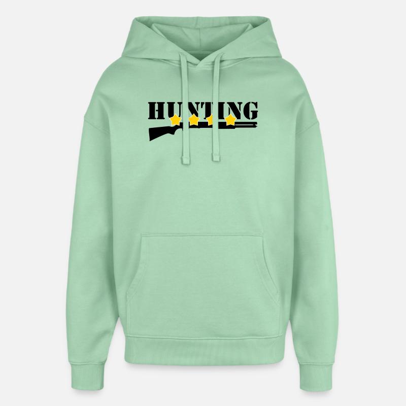 Chasse - Chasseur - Sweat à capuche unisexe Stanley/Stella Oversized - jade brumeux