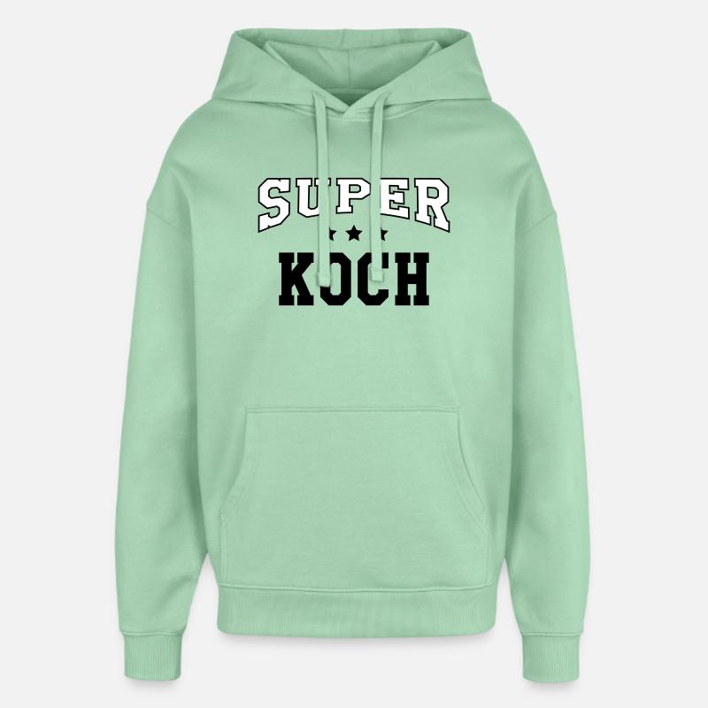 super cuisinier - Sweat à capuche unisexe Stanley/Stella Oversized - jade brumeux