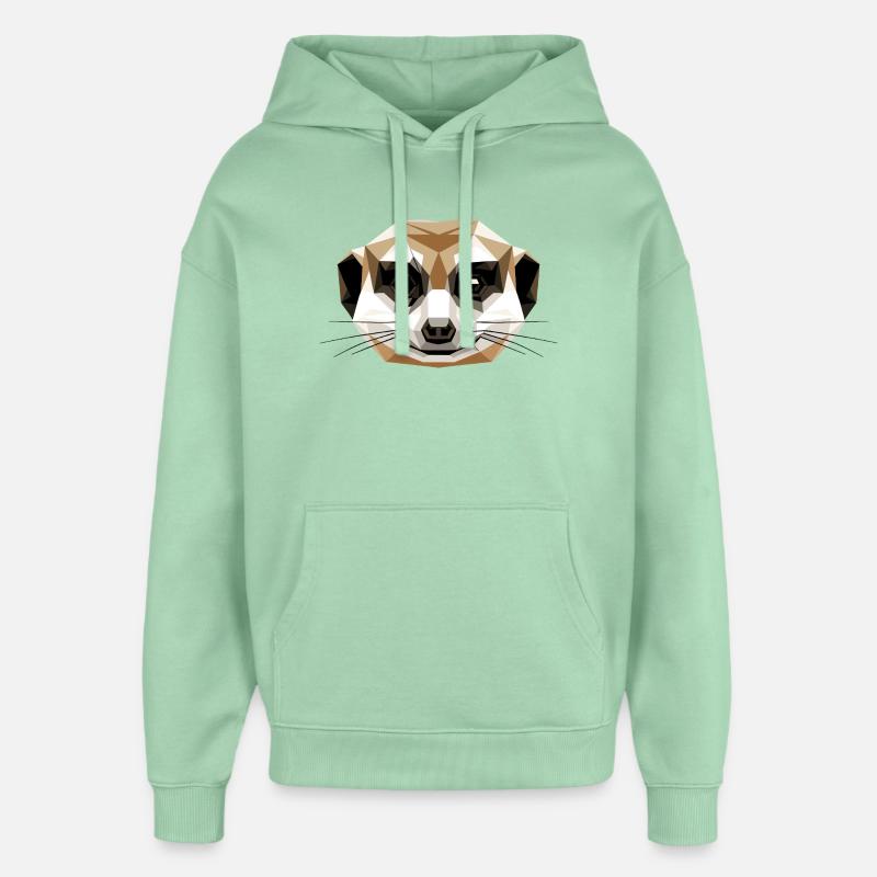 Suricate Suricate Douce Mangouste Suricate - Sweat à capuche unisexe Stanley/Stella Oversized - jade brumeux