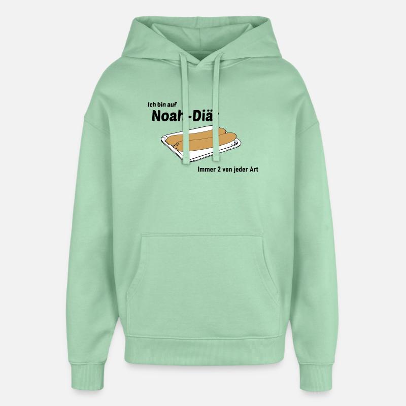 Noah Diaet - Sweat à capuche unisexe Stanley/Stella Oversized - jade brumeux