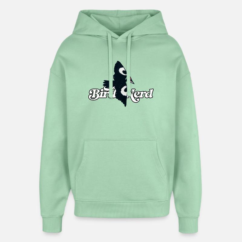 T-shirt Bird Nerd Logo - Sweat à capuche unisexe Stanley/Stella Oversized - jade brumeux