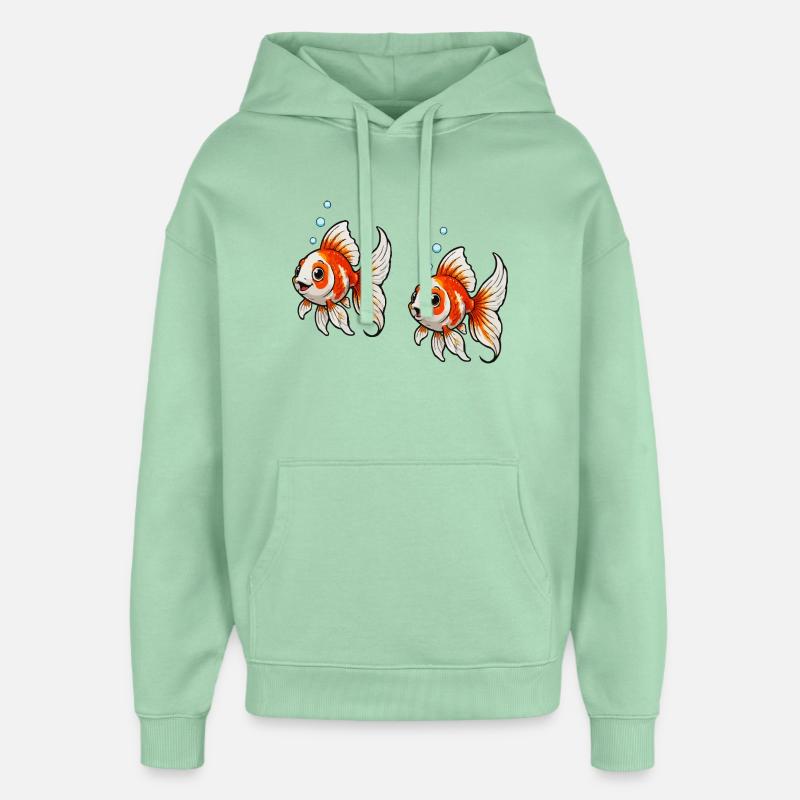 Goldfische Comic - Oversized Unisex Hoodie von Stanley/Stella - Nebeljade