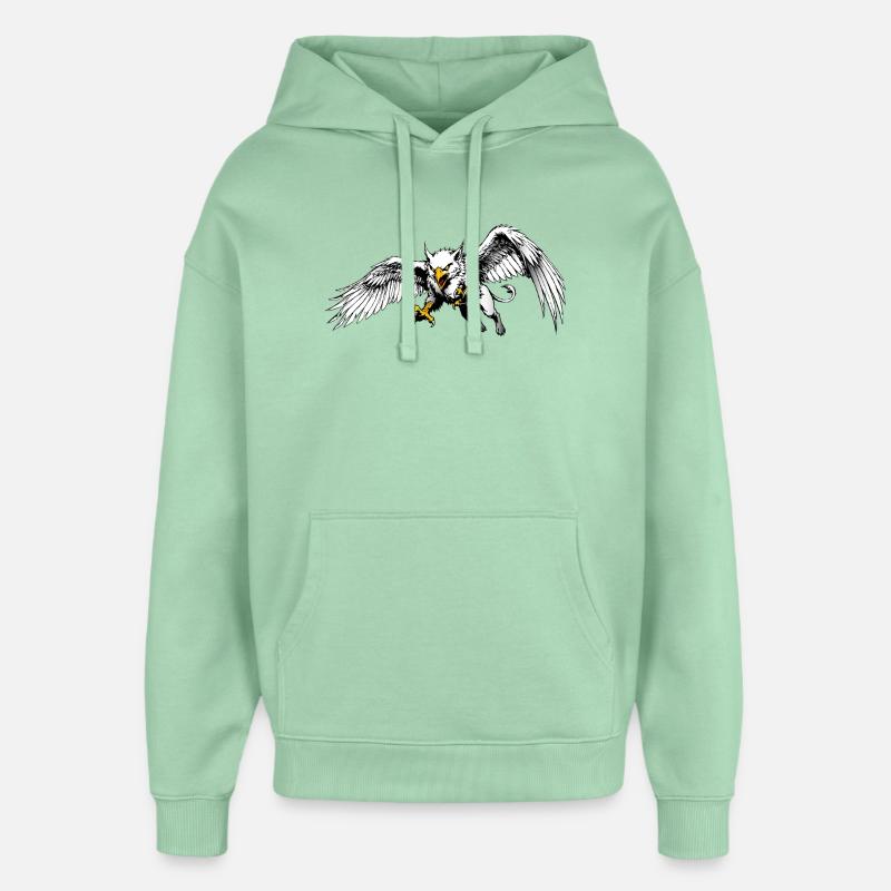Rostocker Greif - Oversized Unisex Hoodie von Stanley/Stella - Nebeljade