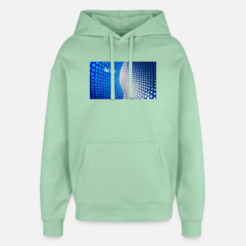 Cobalt Bubblewave Abstract - Oversized Unisex Hoodie von Stanley/Stella - Nebeljade