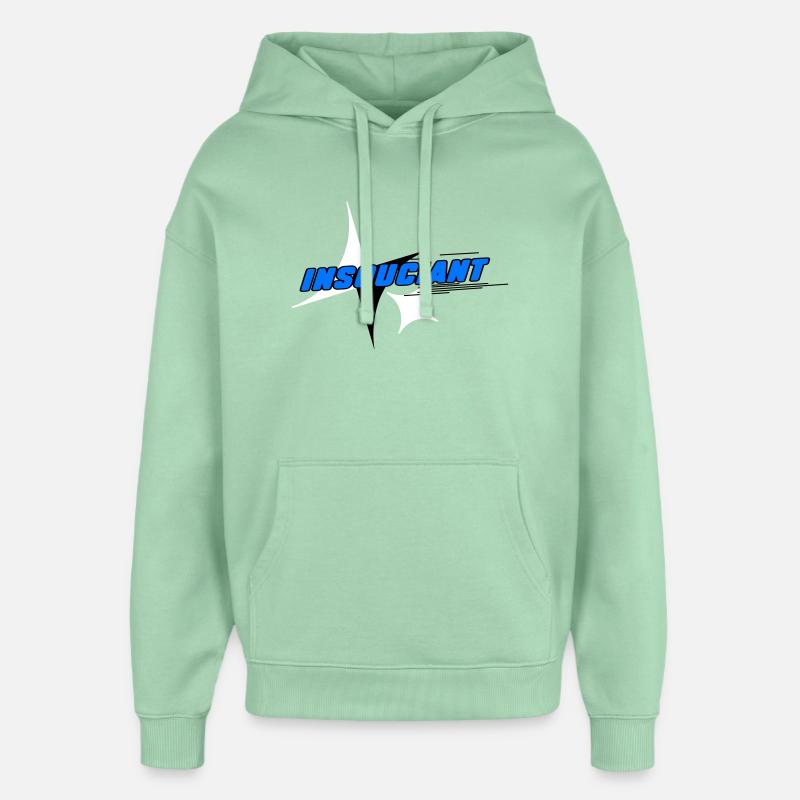 Insouciant Bleu Dynamique - Sweat à capuche unisexe Stanley/Stella Oversized - jade brumeux