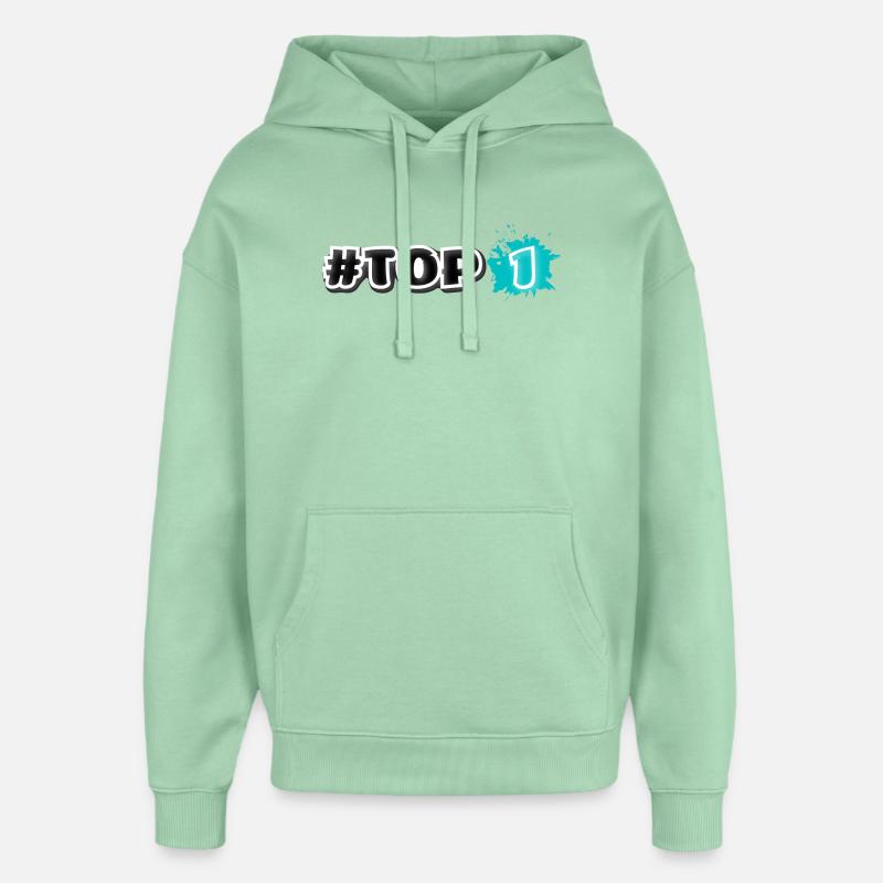 Top 1 Gaming - Sweat à capuche unisexe Stanley/Stella Oversized - jade brumeux