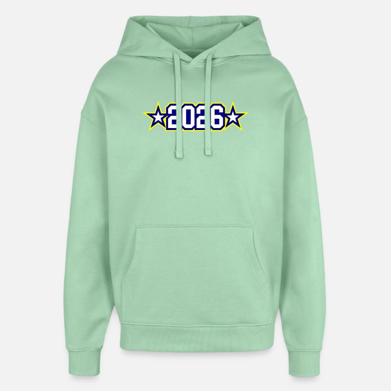Année 2026 - Sweat à capuche unisexe Stanley/Stella Oversized - jade brumeux