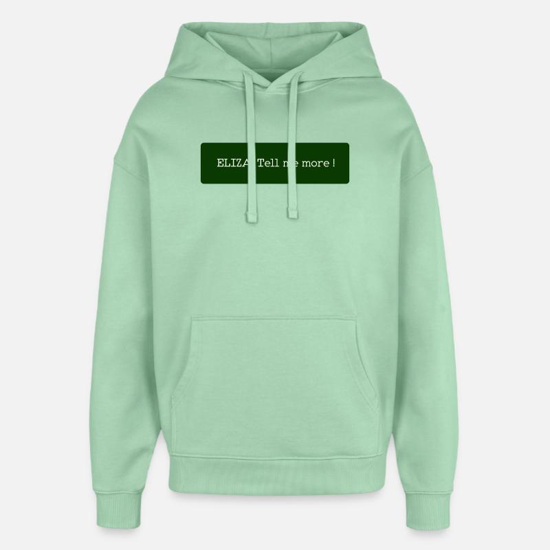 Élisa - Sweat à capuche unisexe Stanley/Stella Oversized - jade brumeux
