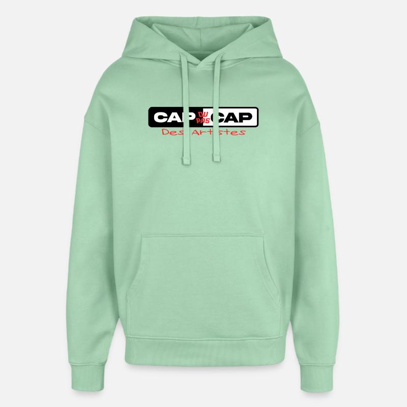 Cap ou pas cap des artistes - Sweat à capuche unisexe Stanley/Stella Oversized - jade brumeux